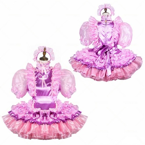 Maid sissy girls satin organza - sissy,