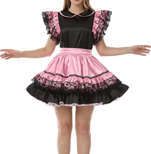 Maid sissy girl lockable satin - lockable,