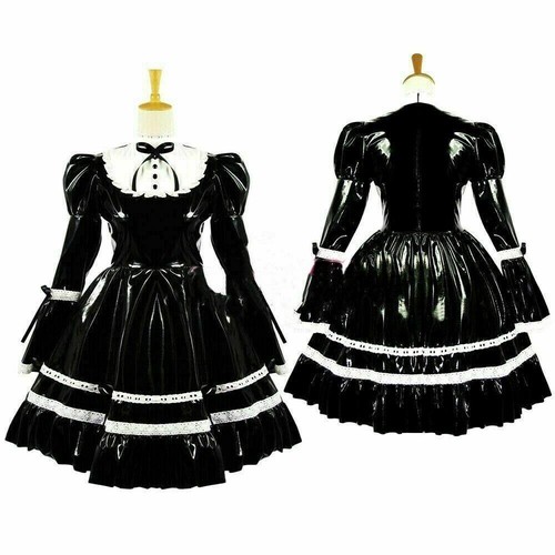 Sissy girl maid lockable black - girl,