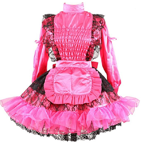Sissy maid girl lockable satin - sissy,