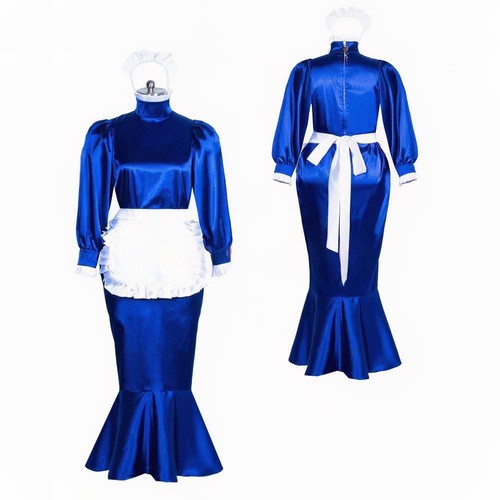 Girl maid sissy lockable blue - girl,