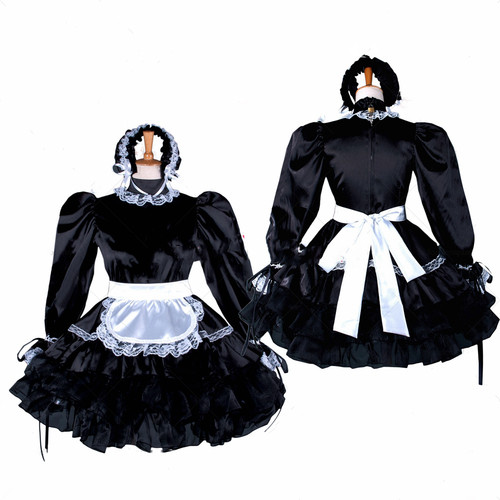 Sissy girl maid - girl, black