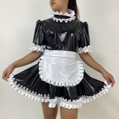 Girl sissy maid lockable black - girl,