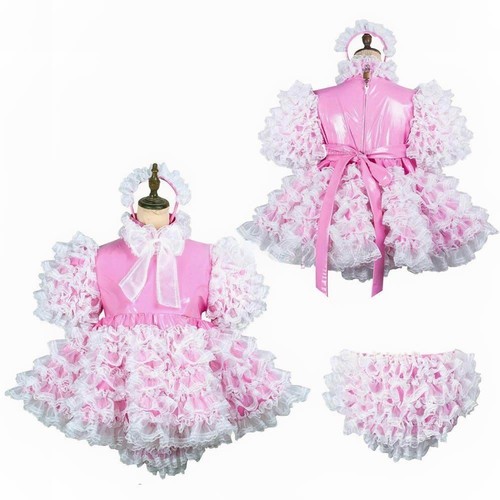 Sissy girl maid lockable - sissy, pink