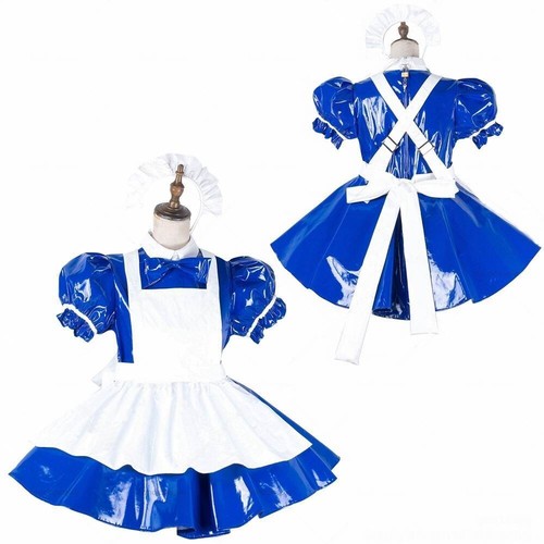 Sissy maid girl - lockable, blue