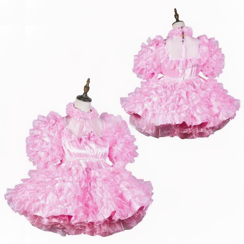 Girl maid sissy lockable pink - girl,