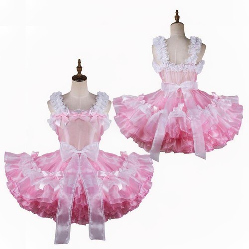 Girl maid sissy pink - sissy, organza